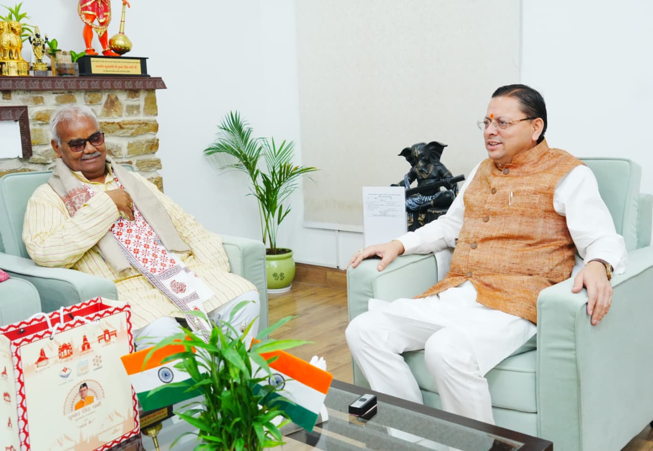 राजस्थान के शिक्षा मंत्री मदन दिलावर ने मुख्यमंत्री पुष्कर सिंह धामी से की मुलाकात, शिक्षा और पंचायती राज पर हुई चर्चा