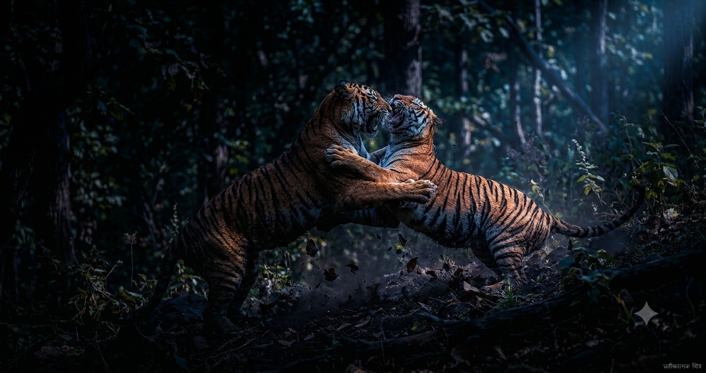 हल्द्वानी के छकाता रेंज में वर्चस्व की खूनी जंग: 20 मीटर के दायरे में मिले दो युवा बाघों के शव, उत्तराखंड में पहली बार देखी गई ऐसी घटना