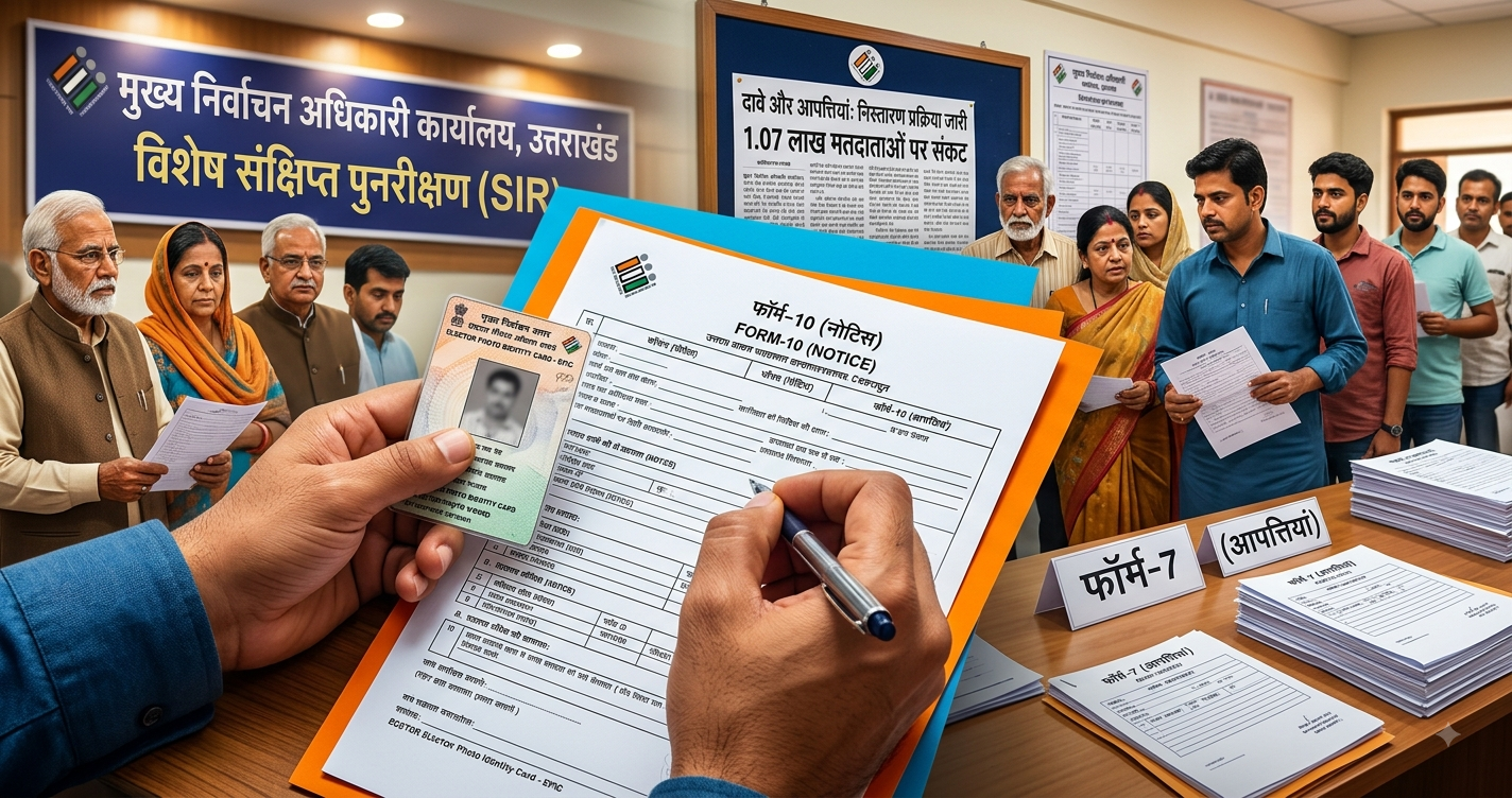 उत्तराखंड SIR तीसरा चरण: 1.07 लाख मतदाताओं पर संकट, मतदाता सूची से कटेगा नाम या बचेगा? जानें पूरी प्रक्रिया