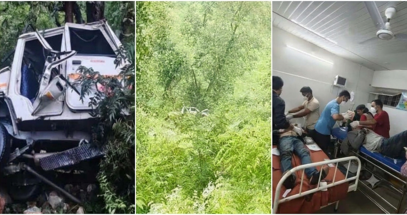 उत्तरकाशी के मोरी में भीषण सड़क हादसा: खन्यासिणी गांव के पास खाई में गिरा वाहन, 1 की मौत, 11 गंभीर रूप से घायल