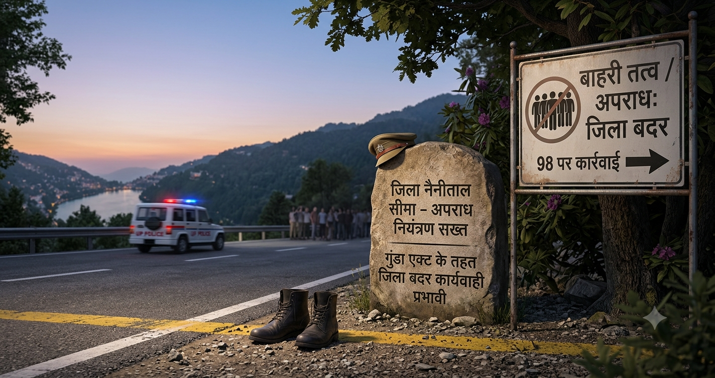 नैनीताल में कानून व्यवस्था पर बड़ी कार्रवाई: 4 और अपराधी जिला बदर, 10 महीने में 98 पर गिरा एक्शन का चाबुक